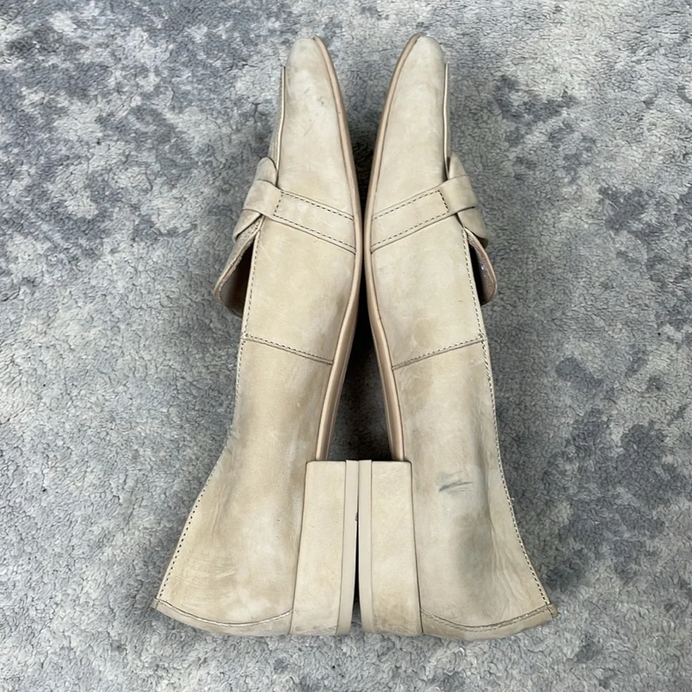 Paul Green Rimona Partita Loafers Sabbia Nubuck Cream Sz 7.5
